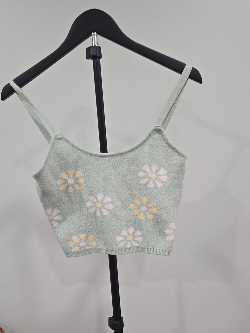 Altar'd State Mint Daisy Knit Cami